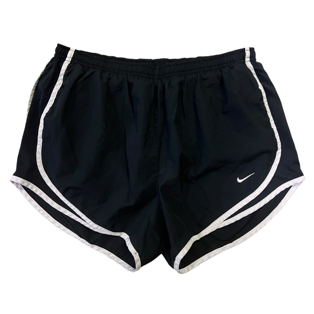 Nike Women's Black Athletic Shorts with White Trim